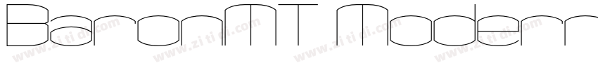 BaronMT Modern Fine字体转换